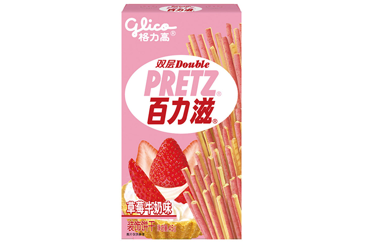 GLICO PRETZ STRAWBERRY MILK FLAVOUR 45G